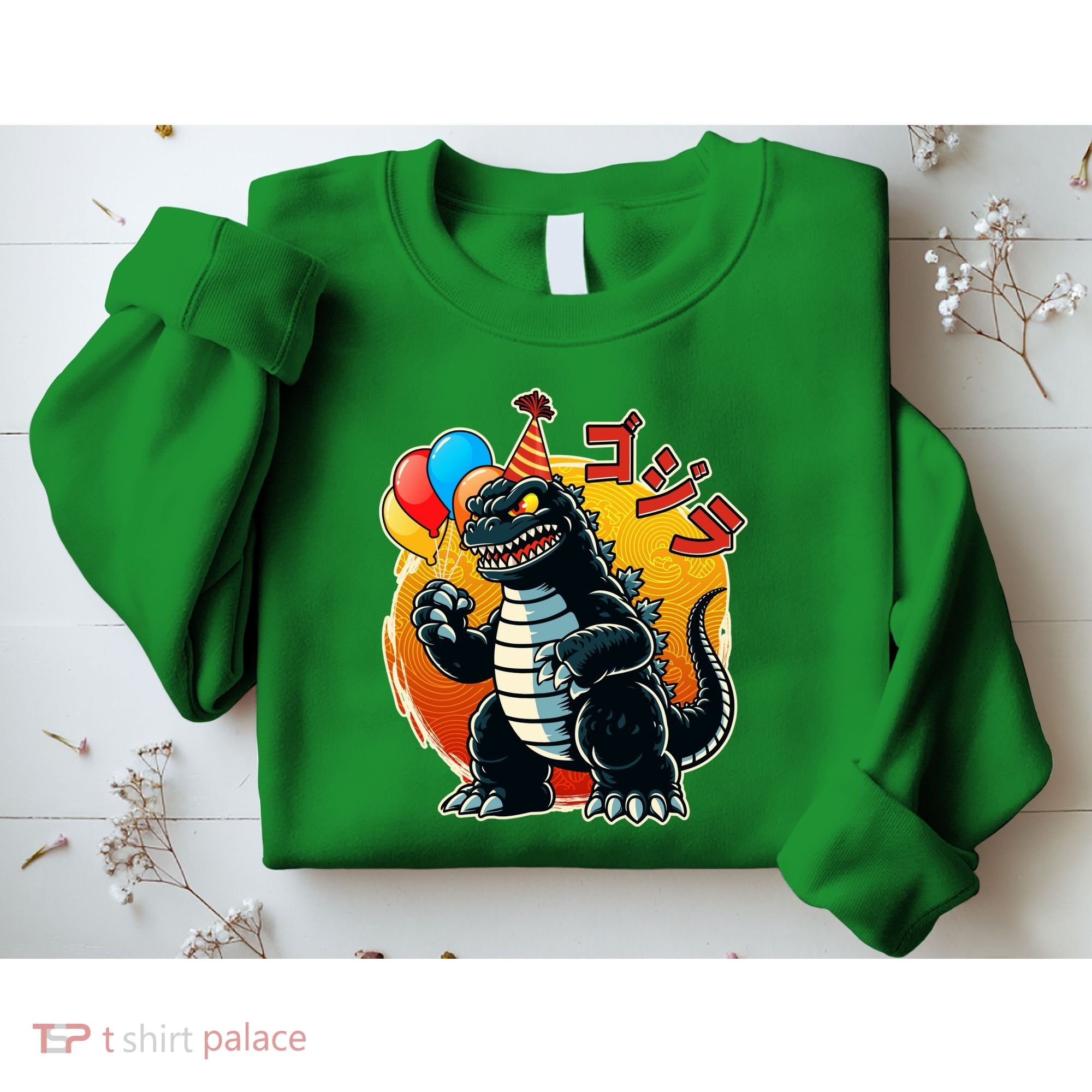 Funny Happy Birthday Japanese Kaiju Monster Sweatshirt