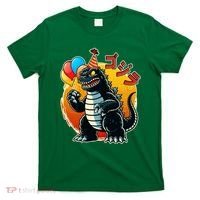 Funny Happy Birthday Japanese Kaiju Monster T-Shirt thumb 0