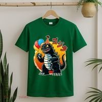 Funny Happy Birthday Japanese Kaiju Monster T-Shirt thumb 2