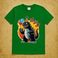 Funny Happy Birthday Japanese Kaiju Monster T-Shirt thumb 5