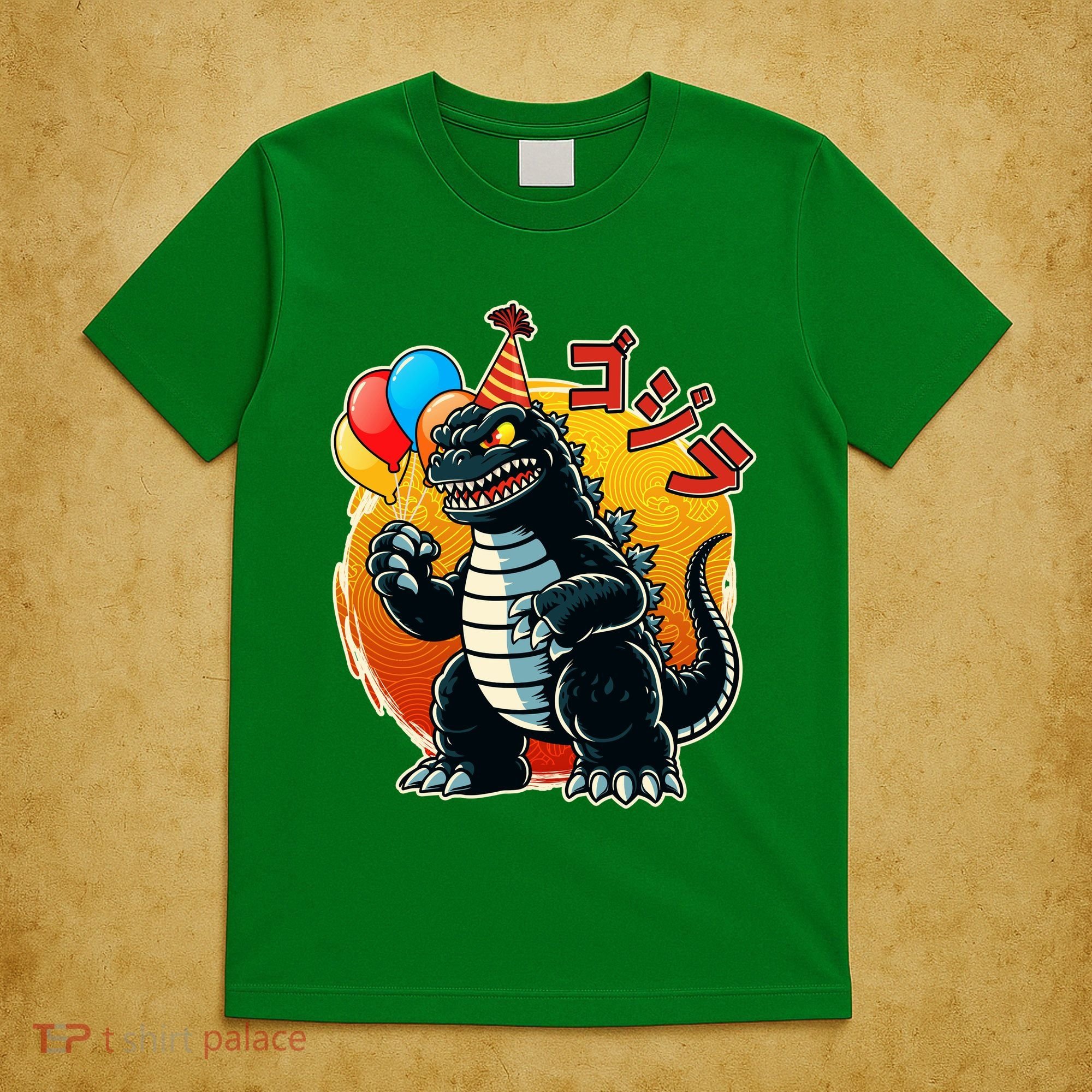 Funny Happy Birthday Japanese Kaiju Monster T-Shirt