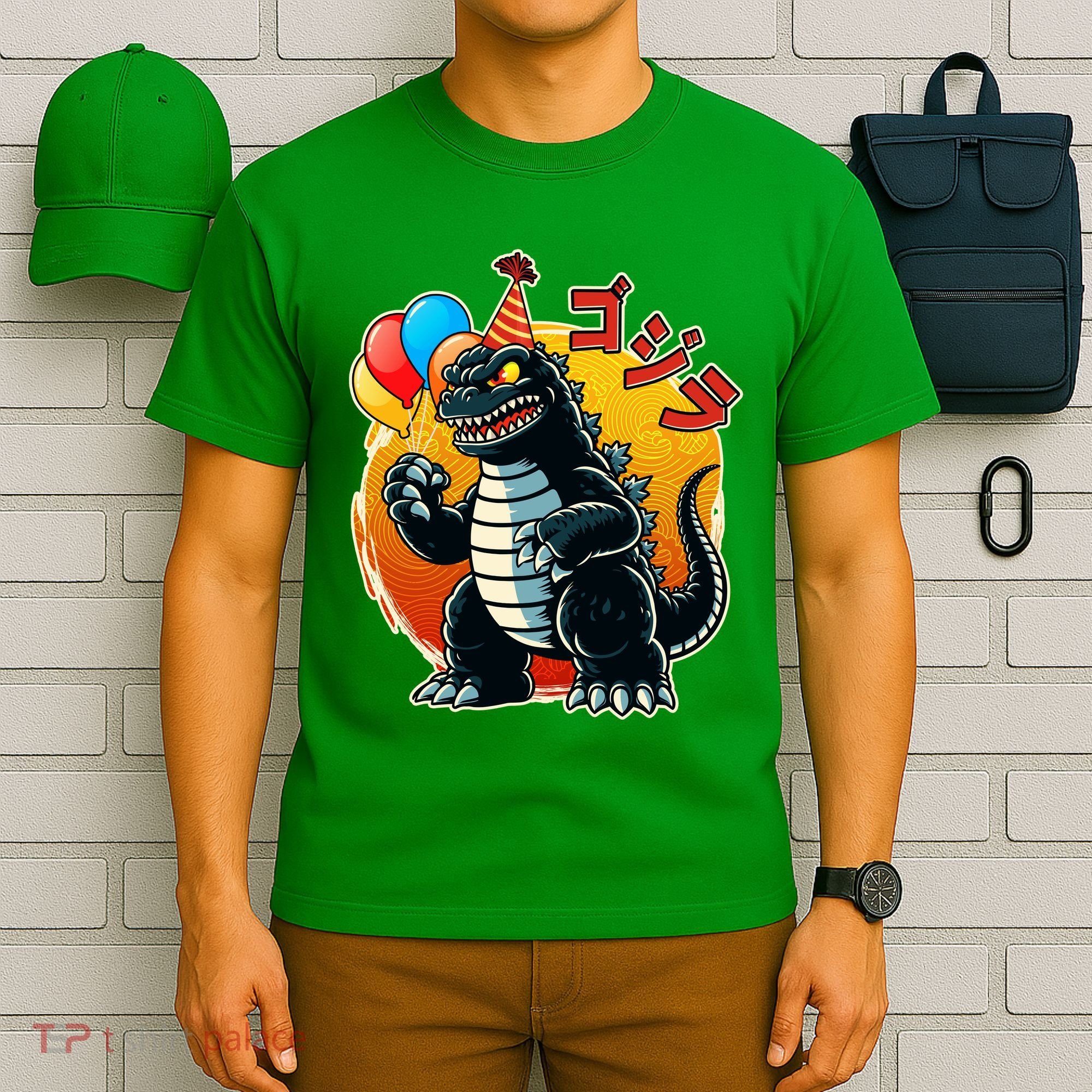 Funny Happy Birthday Japanese Kaiju Monster T-Shirt