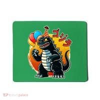 Funny Happy Birthday Japanese Kaiju Monster Mousepad thumb 0