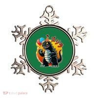 Funny Happy Birthday Japanese Kaiju Monster Ornament thumb 0