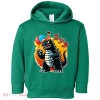 Funny Happy Birthday Japanese Kaiju Monster Toddler Hoodie thumb 0