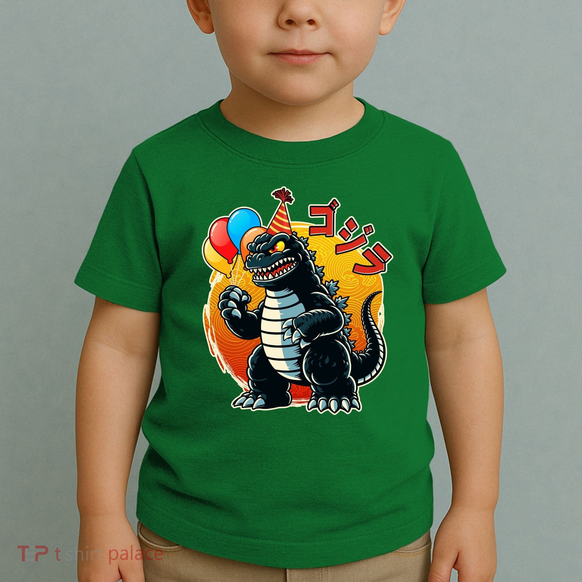 Funny Happy Birthday Japanese Kaiju Monster Toddler T-Shirt