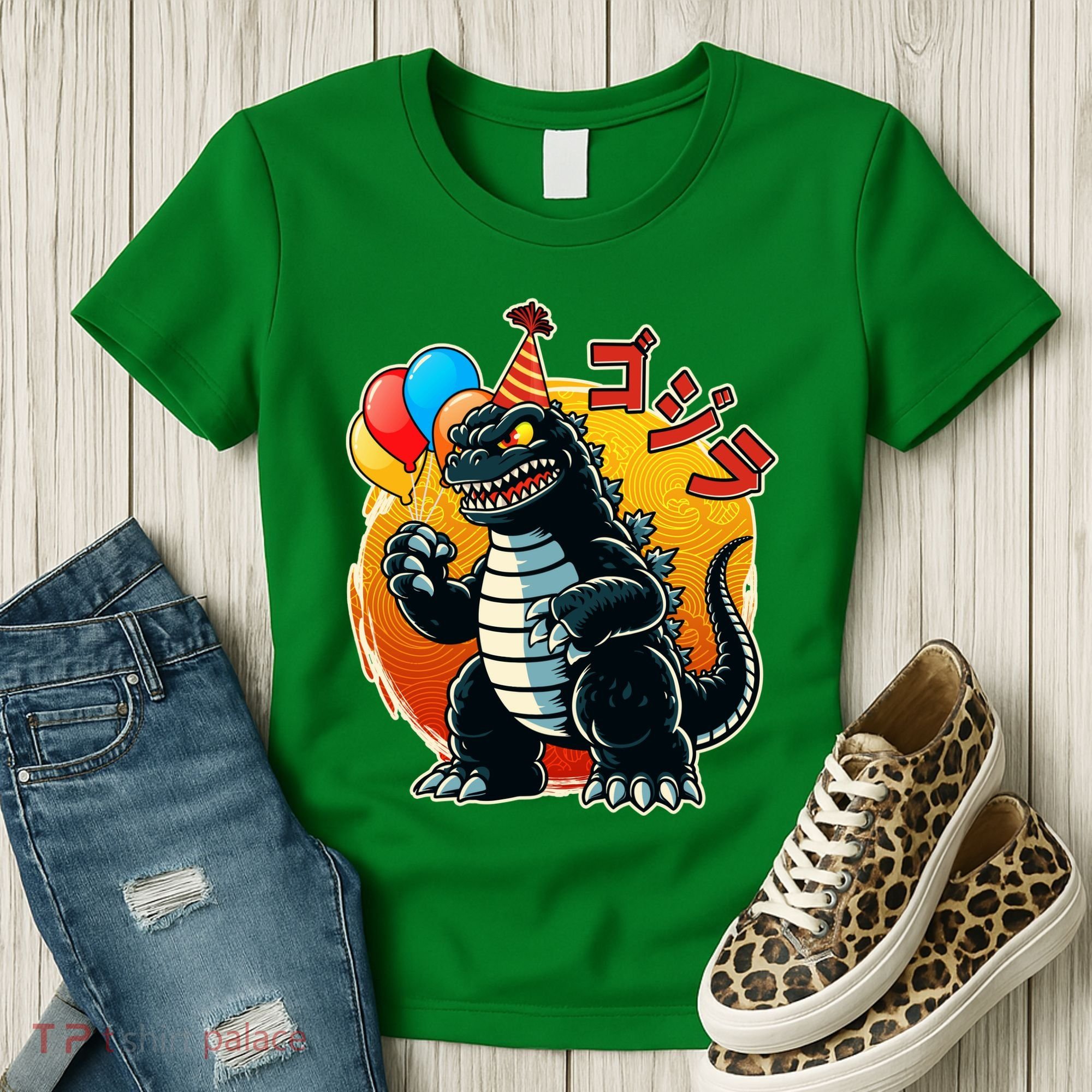 Funny Happy Birthday Japanese Kaiju Monster Women's T-Shirt