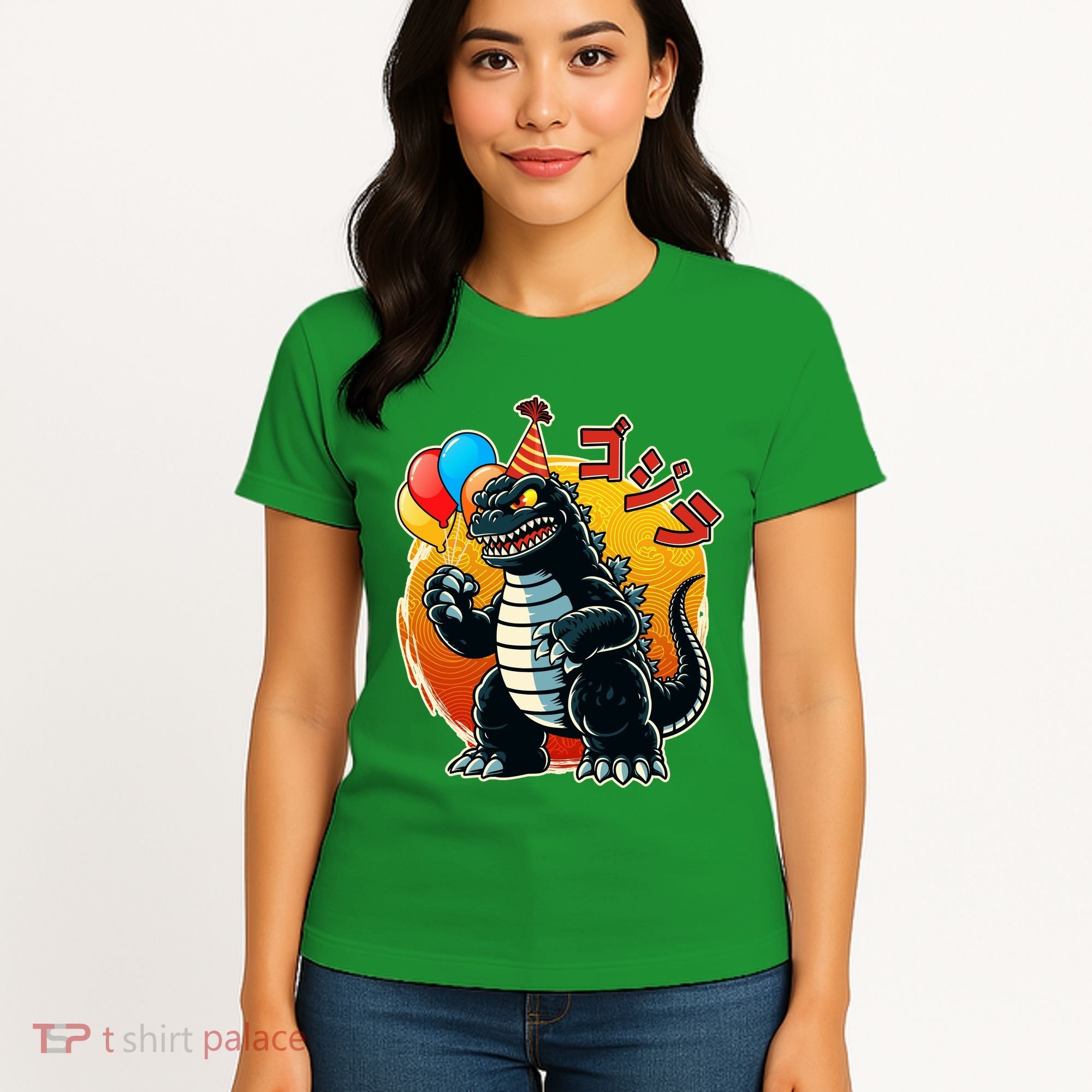 Funny Happy Birthday Japanese Kaiju Monster Women's T-Shirt
