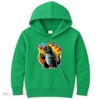 Funny Happy Birthday Japanese Kaiju Monster Kids Hoodie thumb 0