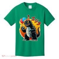 Funny Happy Birthday Japanese Kaiju Monster Kids T-Shirt thumb 0