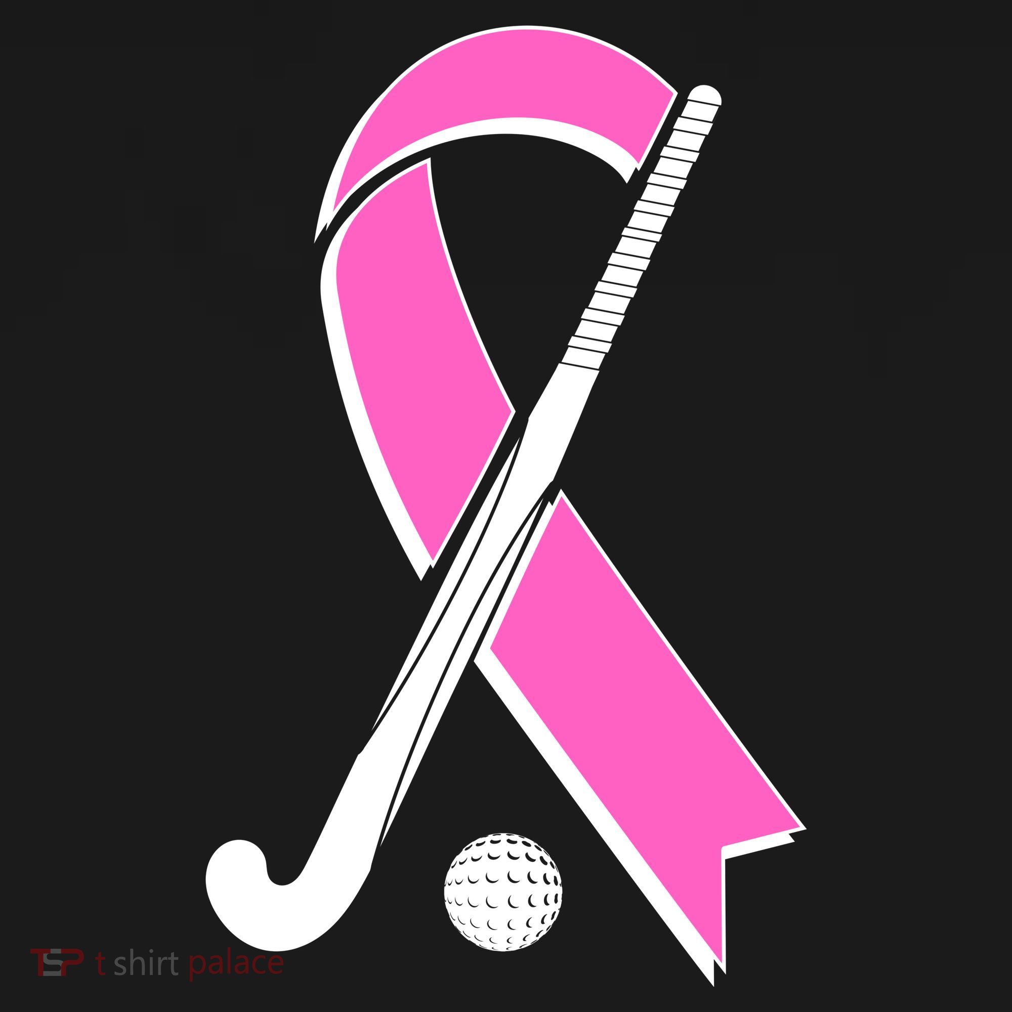 Field Hockey Breast Cancer Awareness Ribbon Toddler Hoodie