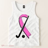 Field Hockey Breast Cancer Awareness Ribbon Tank Top thumb 2