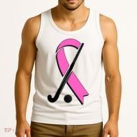 Field Hockey Breast Cancer Awareness Ribbon Tank Top thumb 3