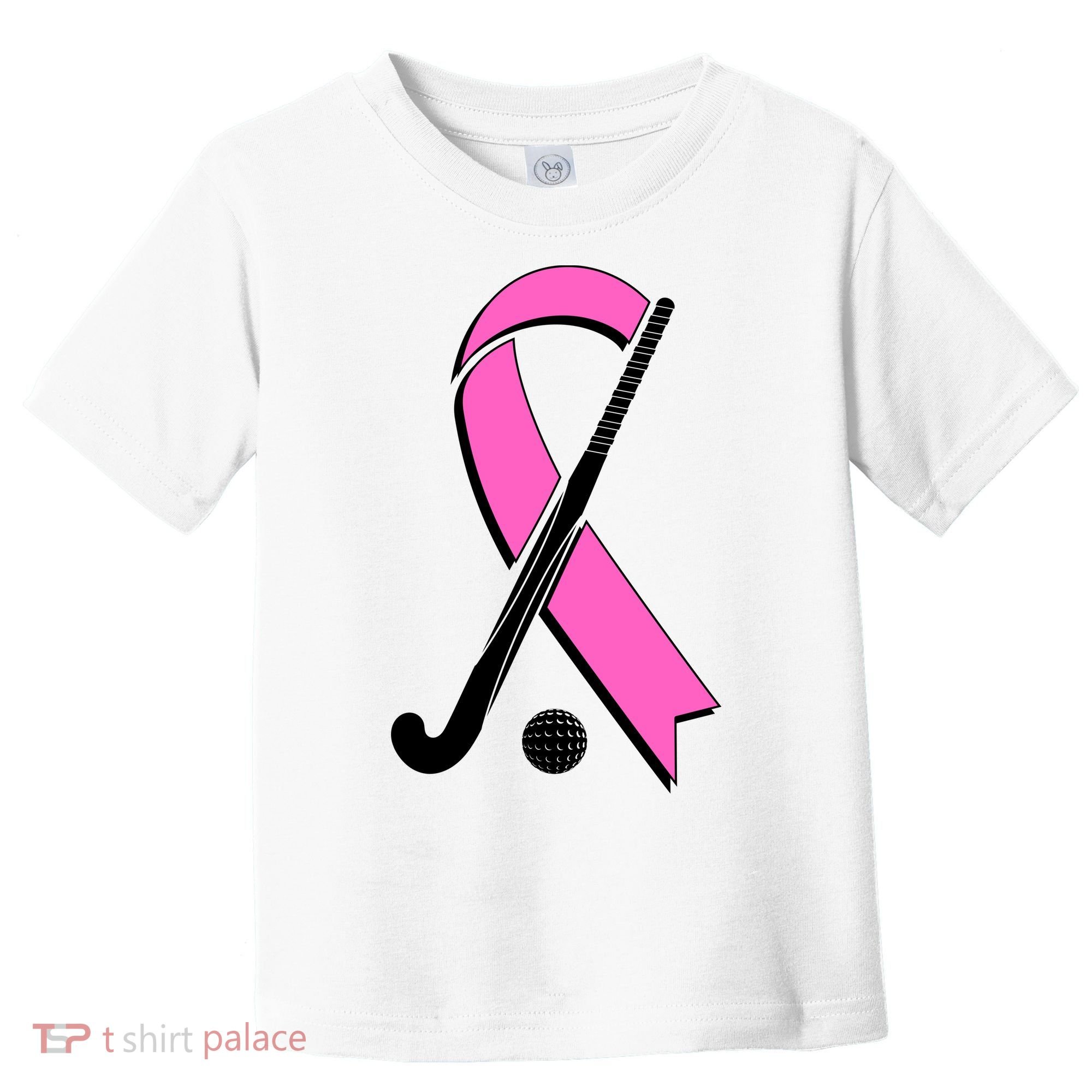 Field Hockey Breast Cancer Awareness Ribbon Toddler T-Shirt