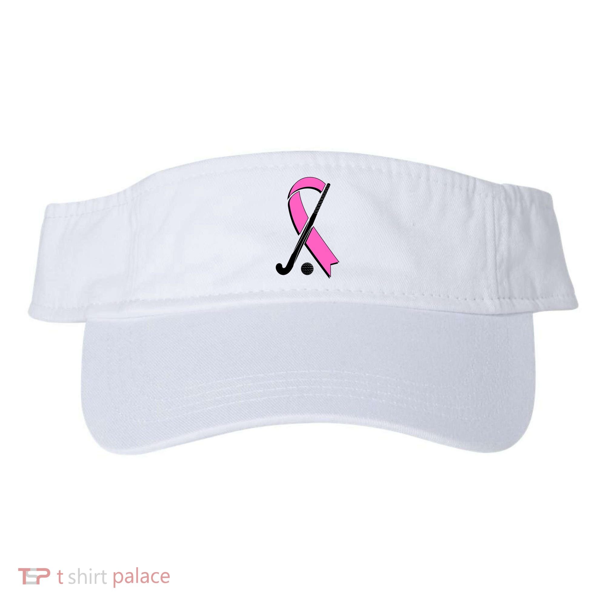 Field Hockey Breast Cancer Awareness Ribbon Visor