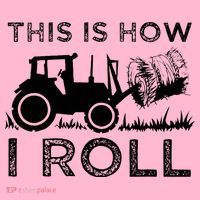 Funny Hay Bale How I Roll Gift Cool Farmer Tractor Driver Coaster thumb 2