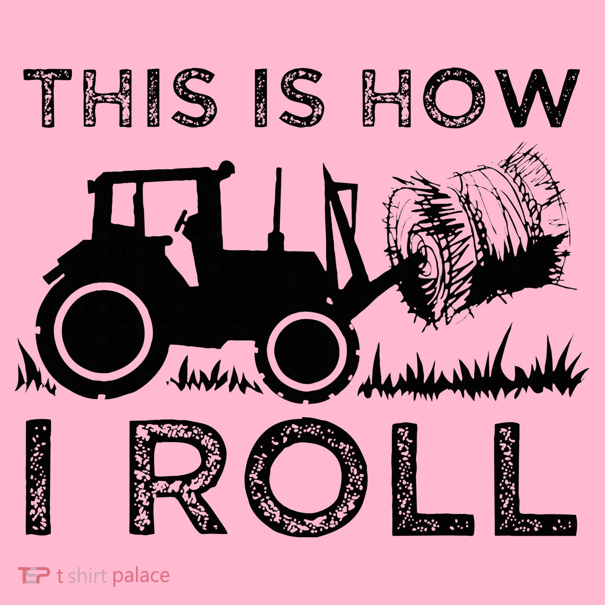 Funny Hay Bale How I Roll Gift Cool Farmer Tractor Driver Coaster