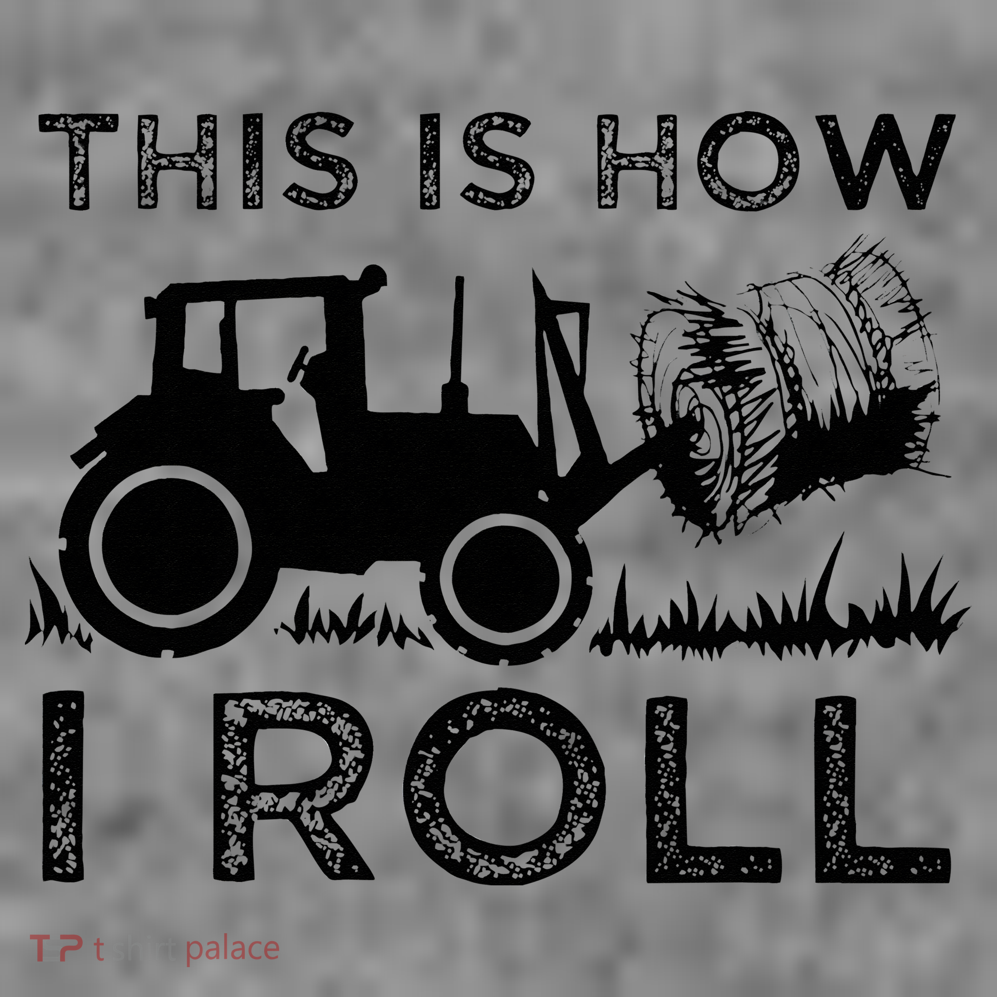 Funny Hay Bale How I Roll Gift Cool Farmer Tractor Driver Toddler Hoodie