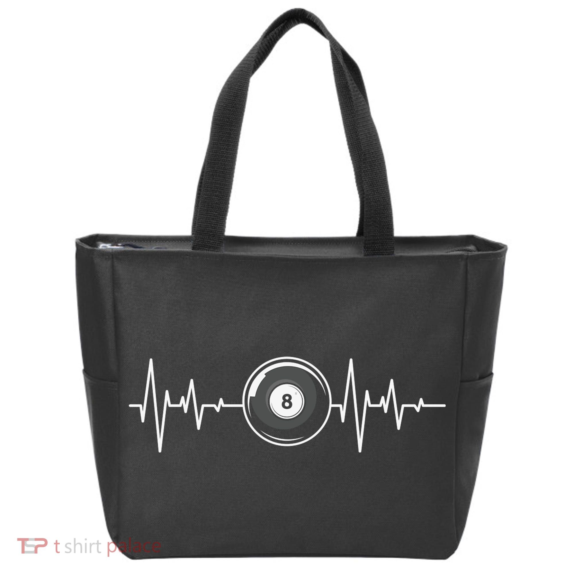 Funny Heartbeaat Billiards Dad Gift For Father’s Day Tote Bag