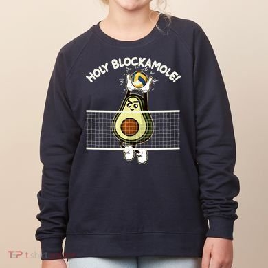 Funny Holy Blockamole Avocado Volleyball Women's Sweatshirt