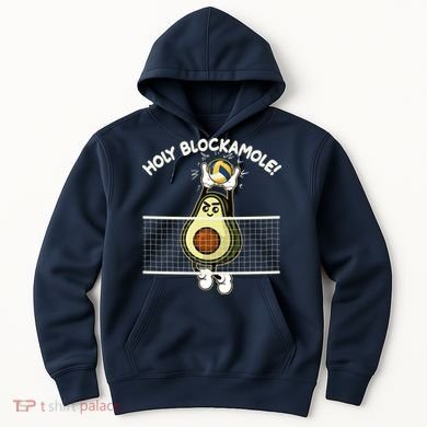 Funny Holy Blockamole Avocado Volleyball Hoodie