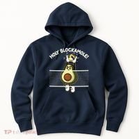Funny Holy Blockamole Avocado Volleyball Hoodie thumb 0