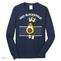 Funny Holy Blockamole Avocado Volleyball Long Sleeve Shirt thumb 0