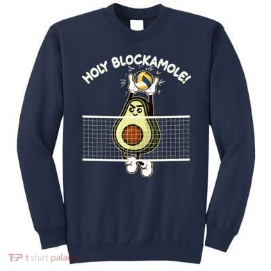 Funny Holy Blockamole Avocado Volleyball Sweatshirt