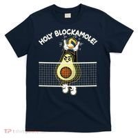 Funny Holy Blockamole Avocado Volleyball T-Shirt thumb 0