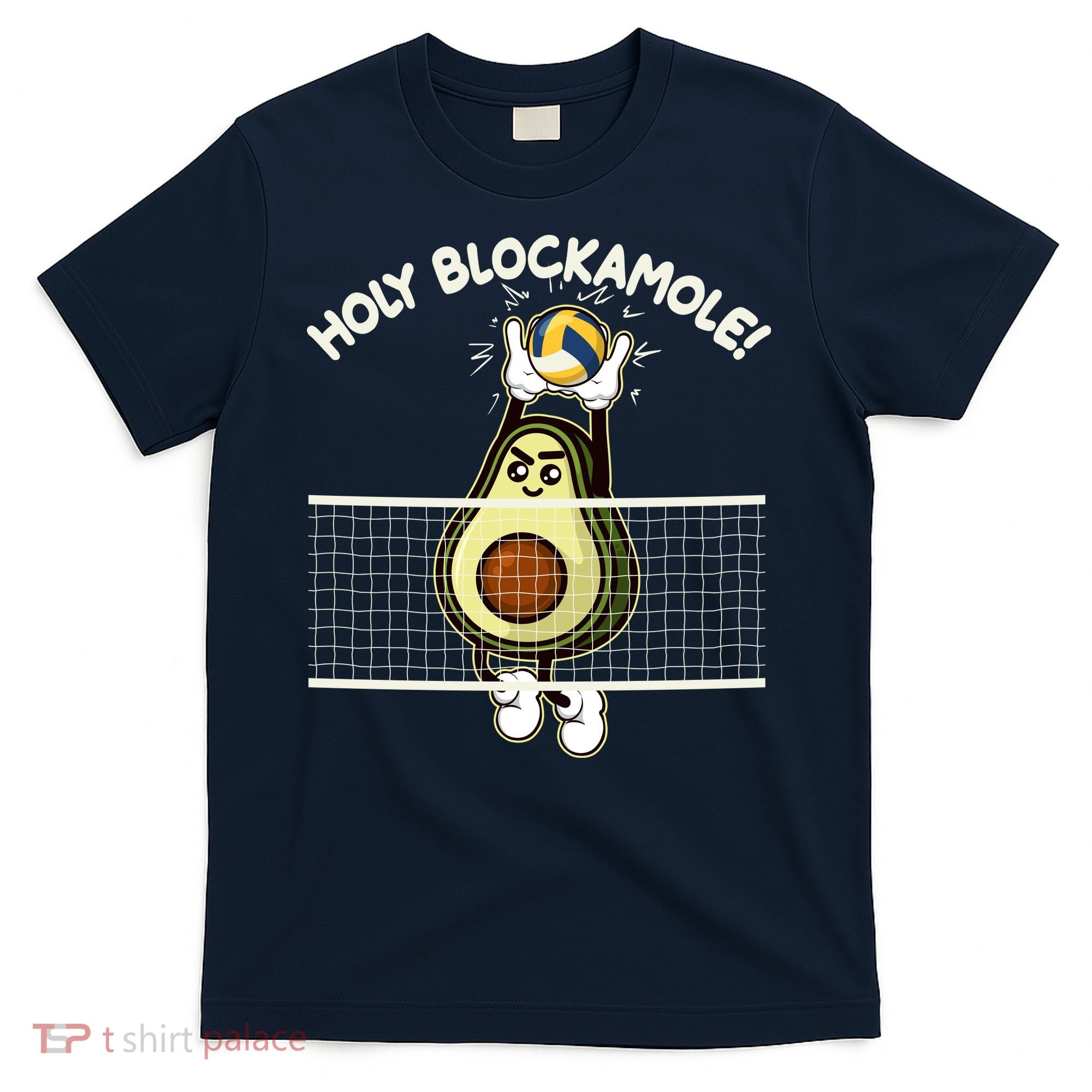 Funny Holy Blockamole Avocado Volleyball T-Shirt