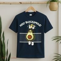 Funny Holy Blockamole Avocado Volleyball T-Shirt thumb 2