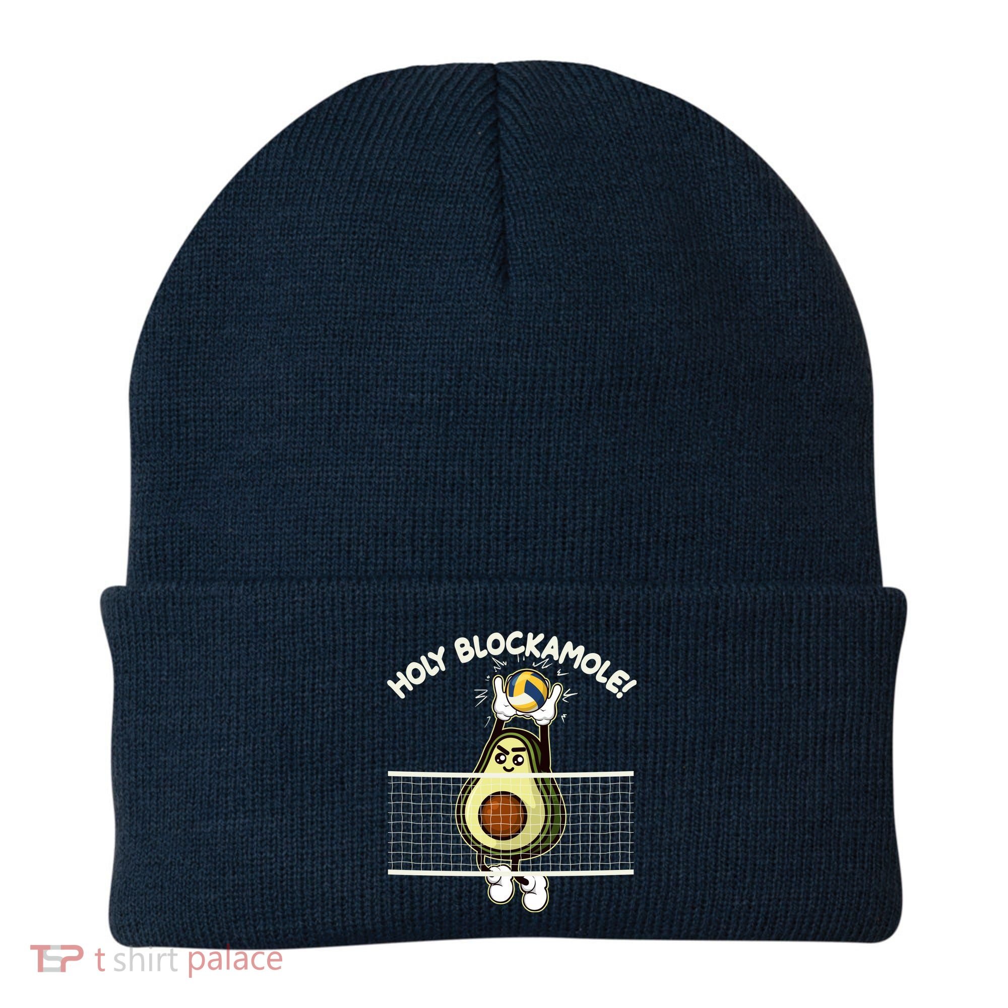 Funny Holy Blockamole Avocado Volleyball Beanie