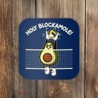 Funny Holy Blockamole Avocado Volleyball Coaster thumb 0