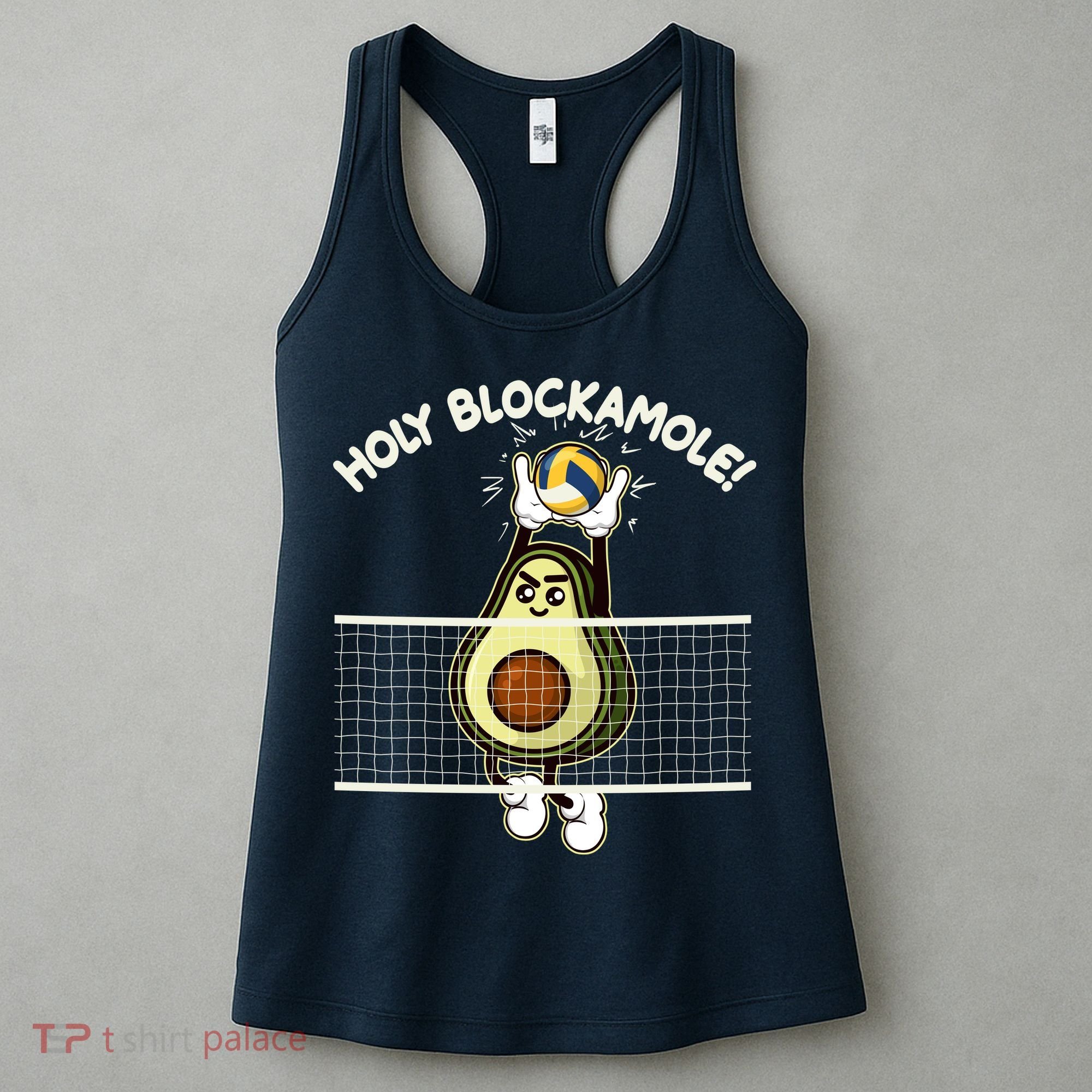 Funny Holy Blockamole Avocado Volleyball Women's Tank Top