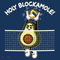Funny Holy Blockamole Avocado Volleyball Baby Bodysuit thumb 2