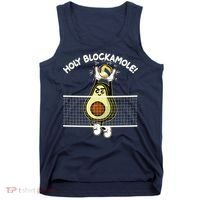 Funny Holy Blockamole Avocado Volleyball Tank Top thumb 0