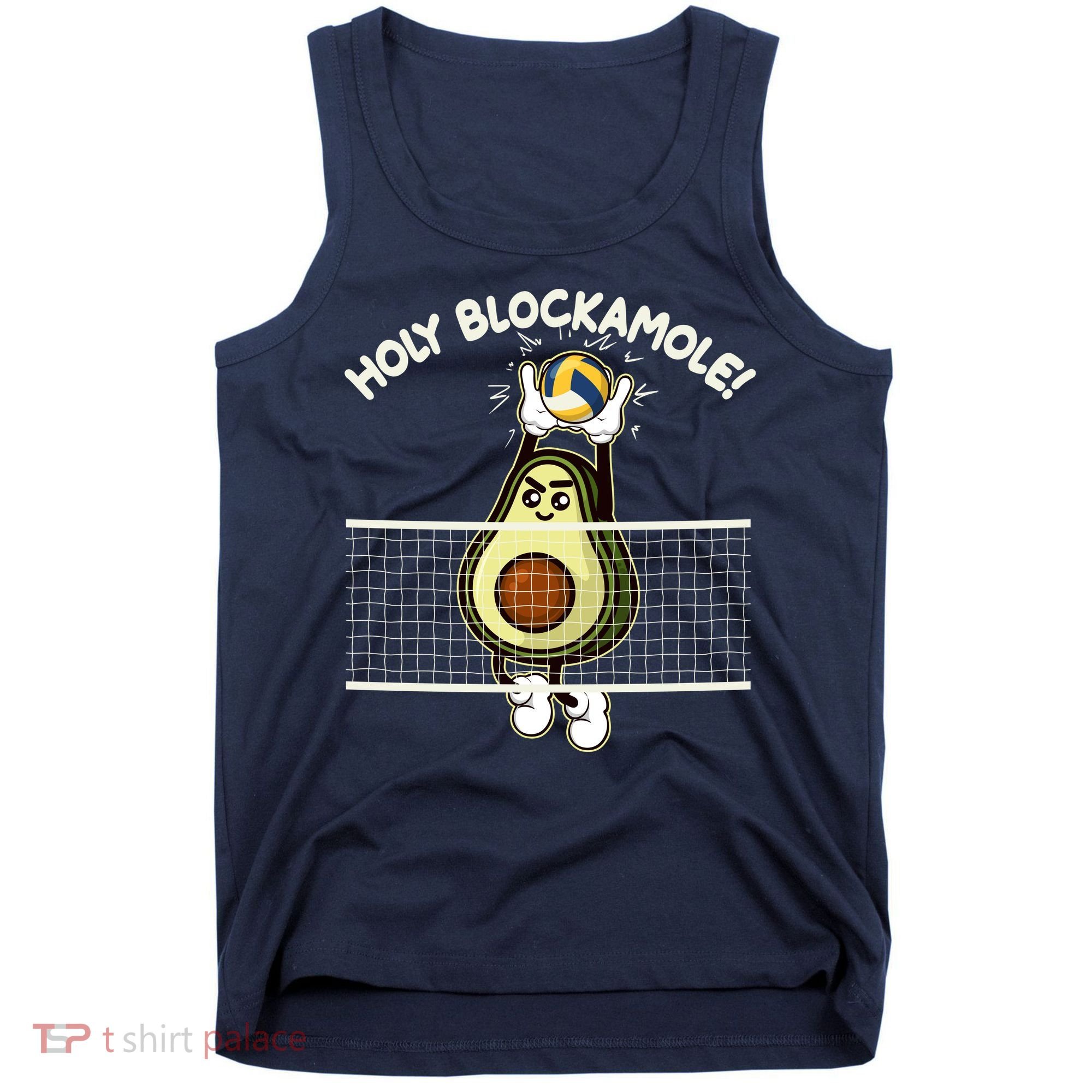Funny Holy Blockamole Avocado Volleyball Tank Top