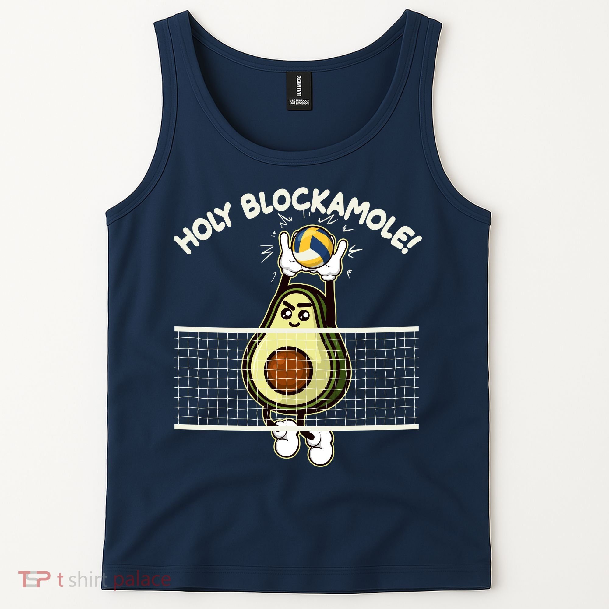 Funny Holy Blockamole Avocado Volleyball Tank Top