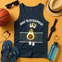 Funny Holy Blockamole Avocado Volleyball Tank Top thumb 4