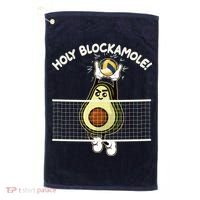 Funny Holy Blockamole Avocado Volleyball Golf Towel thumb 0