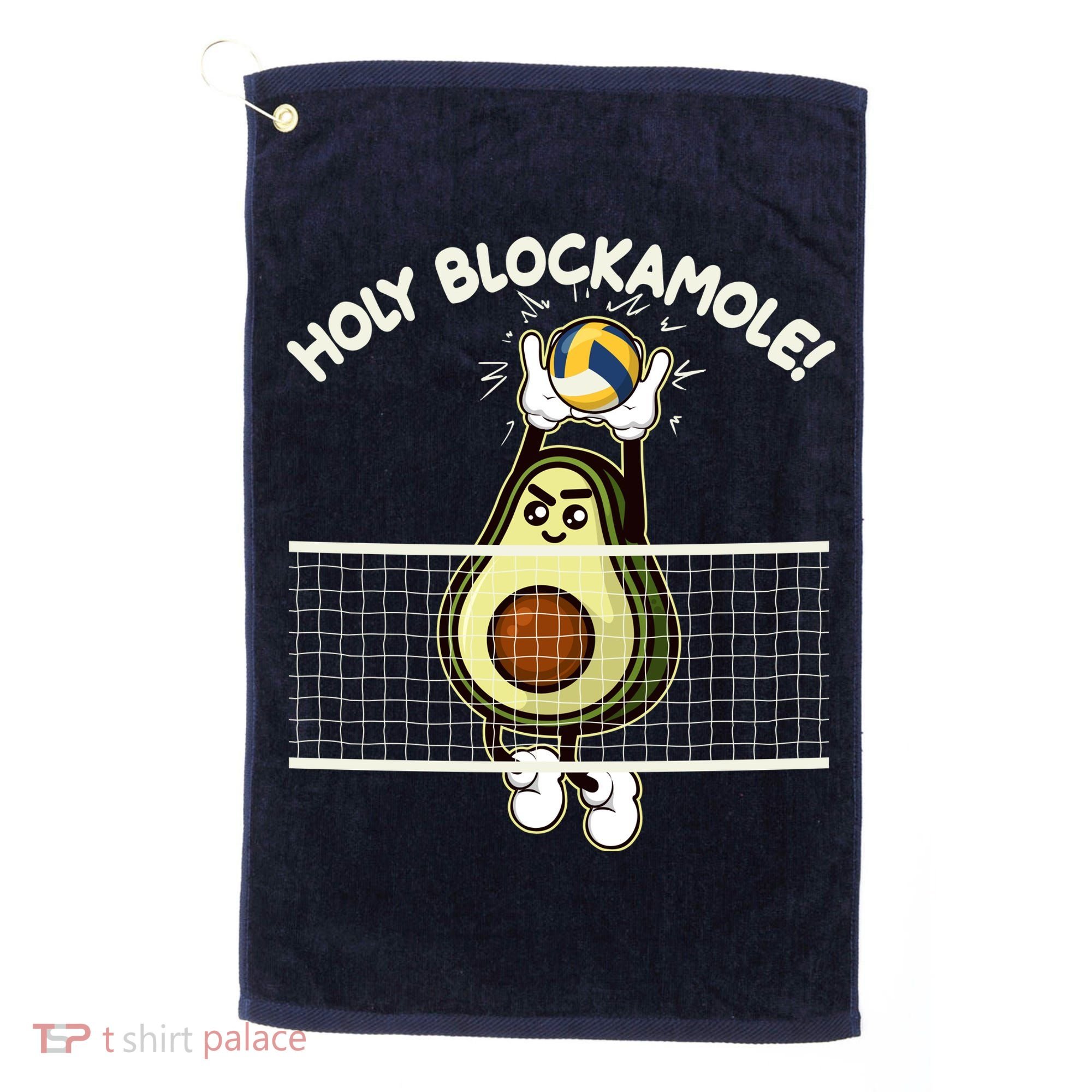 Funny Holy Blockamole Avocado Volleyball Golf Towel