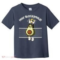 Funny Holy Blockamole Avocado Volleyball Toddler T-Shirt thumb 0