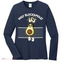 Funny Holy Blockamole Avocado Volleyball Women's Long Sleeve Shirt thumb 0