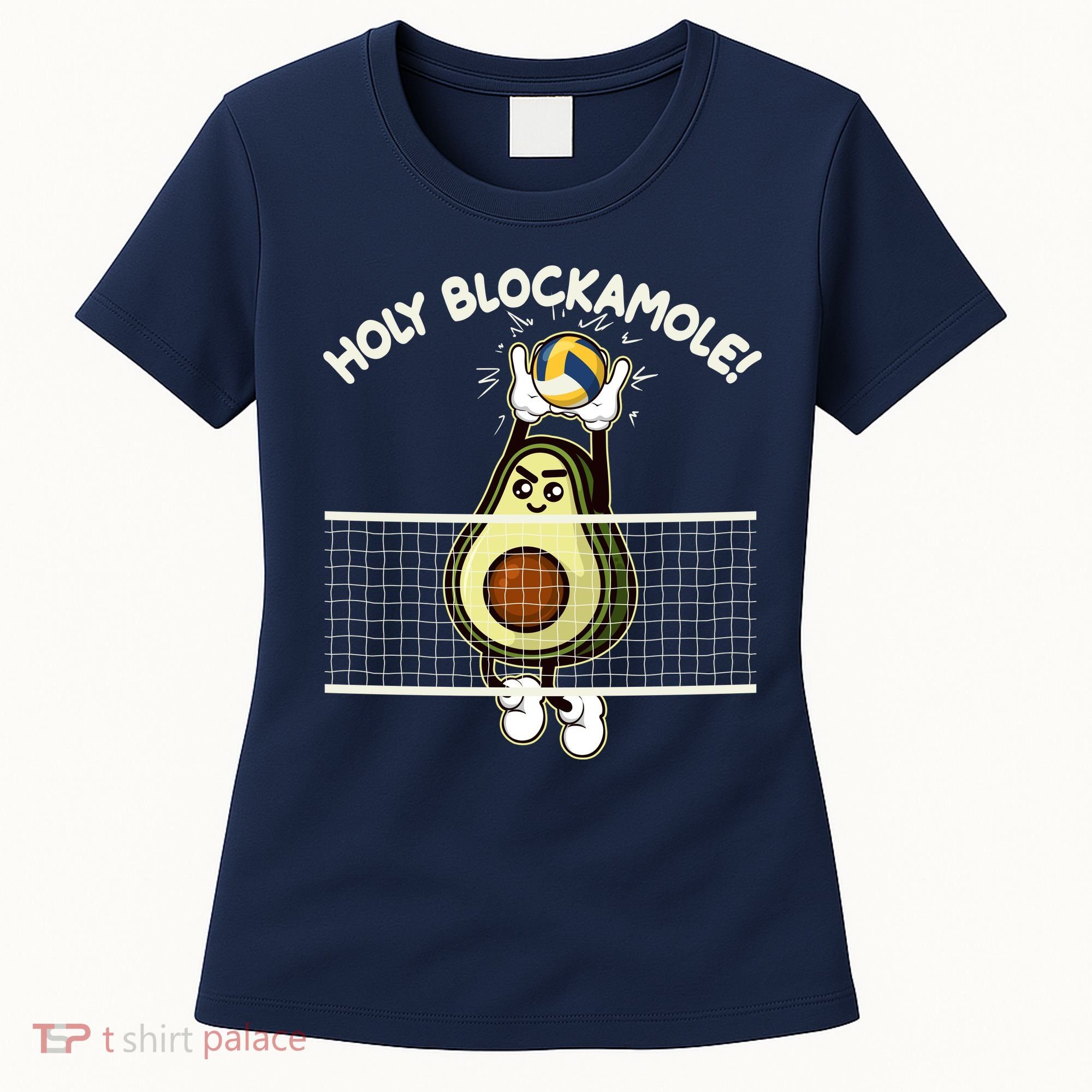 Funny Holy Blockamole Avocado Volleyball Women's T-Shirt