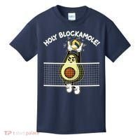 Funny Holy Blockamole Avocado Volleyball Kids T-Shirt thumb 0