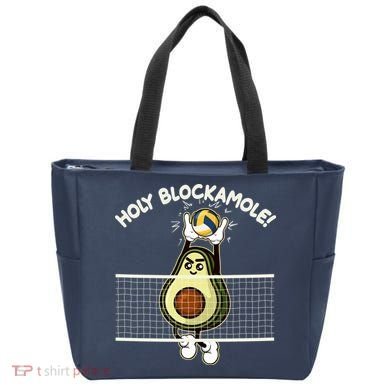 Funny Holy Blockamole Avocado Volleyball Tote Bag