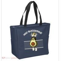 Funny Holy Blockamole Avocado Volleyball Tote Bag thumb 2