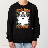 Funny Halloween Boo Boo Crew Ghost Nurse Women's Sweatshirt thumb 0