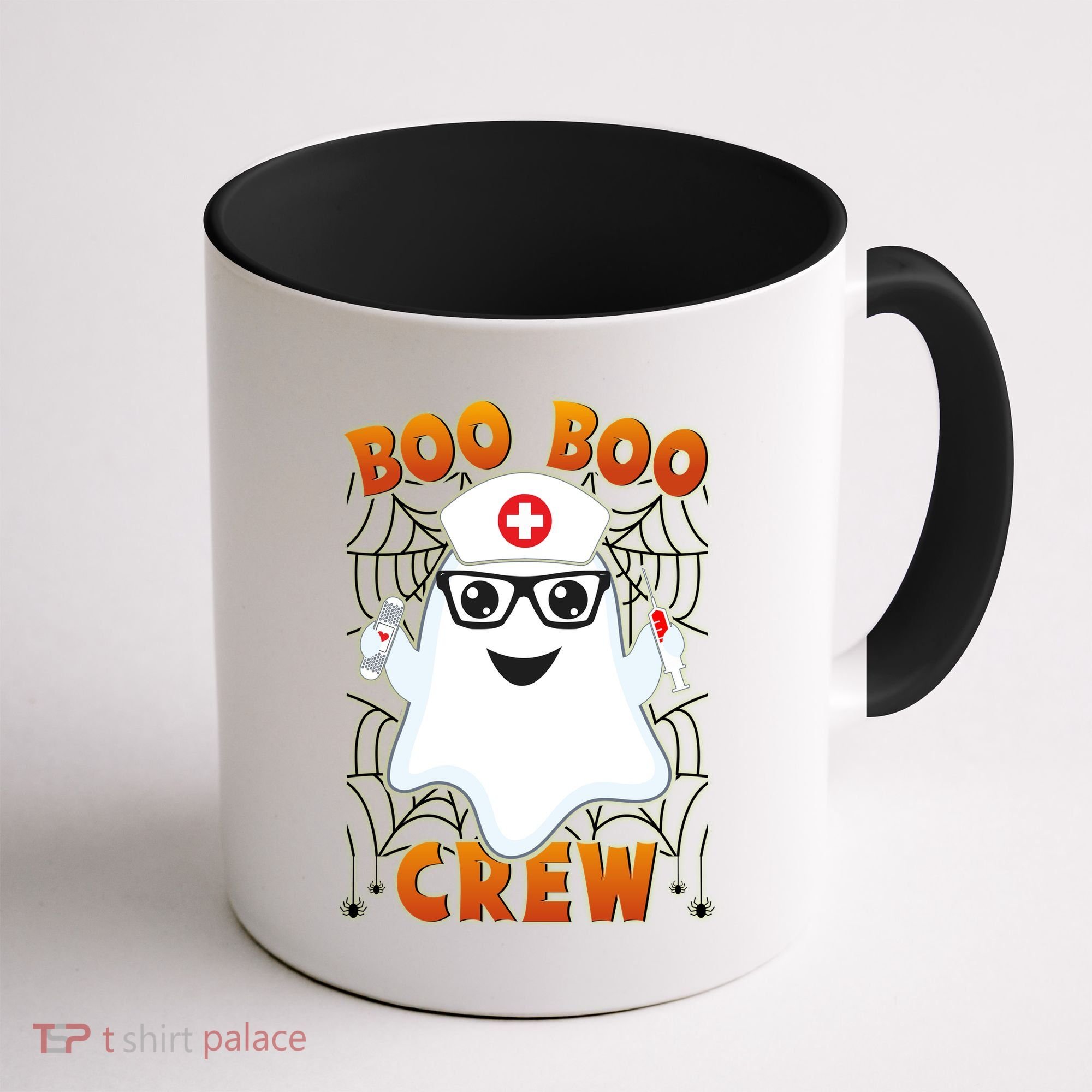 Funny Halloween Boo Boo Crew Ghost Nurse Coffee Mug