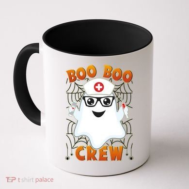 Funny Halloween Boo Boo Crew Ghost Nurse Coffee Mug